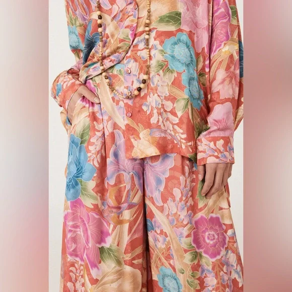 Spell Painters Garden wide leg pants sz S - Picture 7 of 9